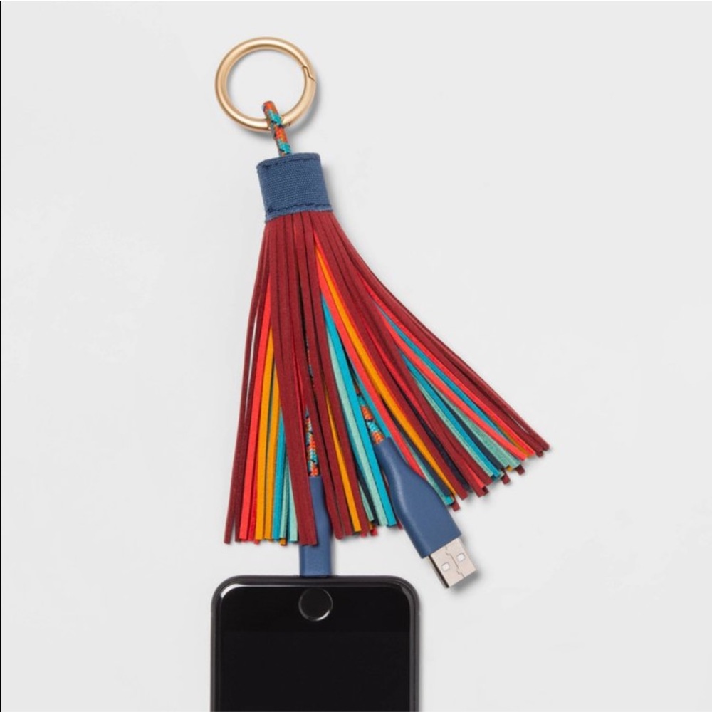NWT - iPhone charger keychain